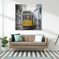 Obraz na płótnie 50x50 - Urok tramwajów Lizbony - tramwaj, Lizbona