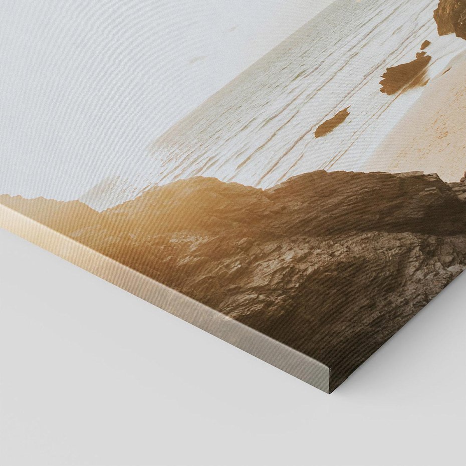 Obraz na płótnie 30x30 - Magia Wieczornego Spokoju - plaża, zachód