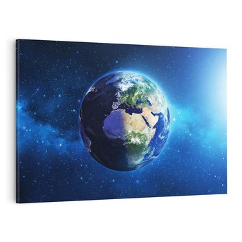 Obraz na płótnie 100x70 - Kosmiczna podróż: Ziemia jako planeta - kosmos, ziemia