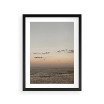 Plakat w ramie 30x40 - Chwila Romantyzmu - morze, niebo - rama czarna