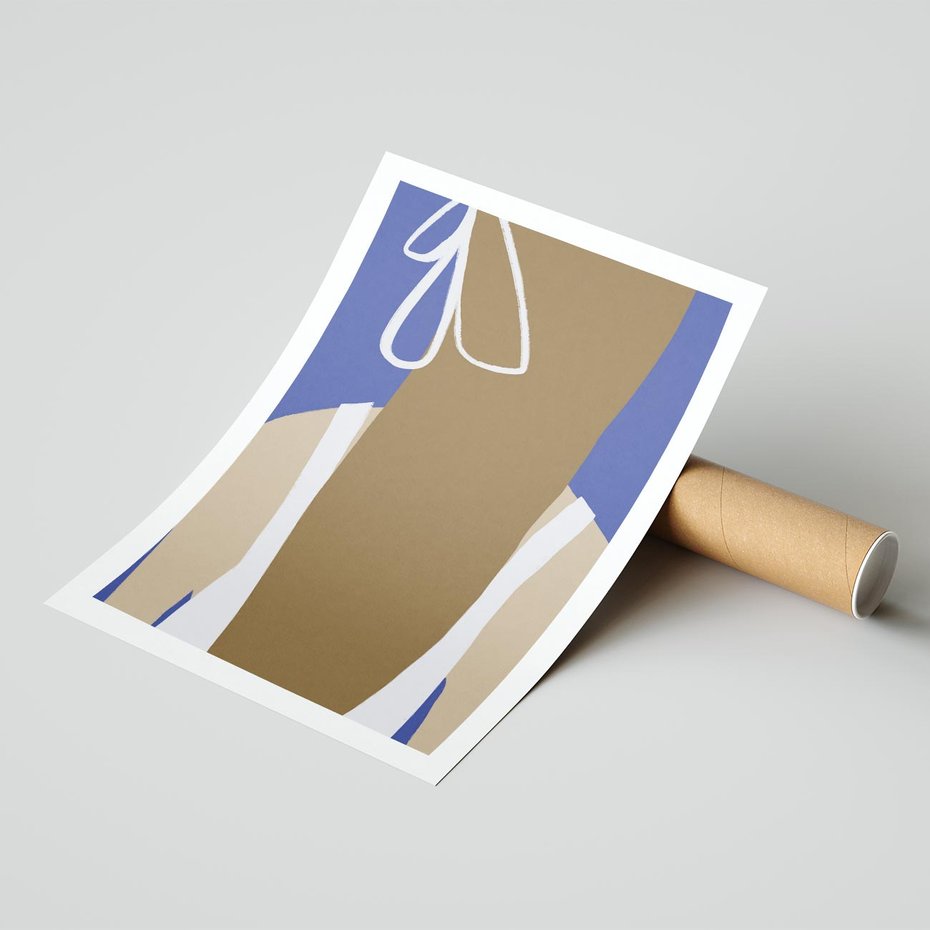 Plakat bez ramy 50x70 - Kobieca Inspiracja - plakat retro, kobieta z kokardą