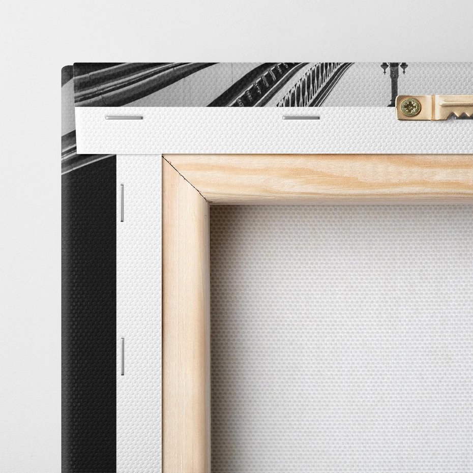 Obraz na płótnie 50x50 - Majestatyczny Big Ben w Londynie - Londyn, most