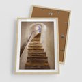 Plakat w ramie 50x70 - Schody Wymiarów - schody, tunel - rama drewno