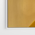Obraz w ramie 70x50 - Harmonia migoczących ognisk - intensywne ciepłe kolory, słoneczny żółty - rama biała