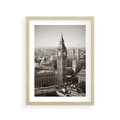 Plakat w ramie 30x40 - Magiczna esencja Londynu: Big Ben i miasto - Big Ben, Londyn - rama drewno