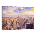 Obraz na płótnie 100x70 - Amerykański duch: Miasto na horyzoncie - USA, Ameryka