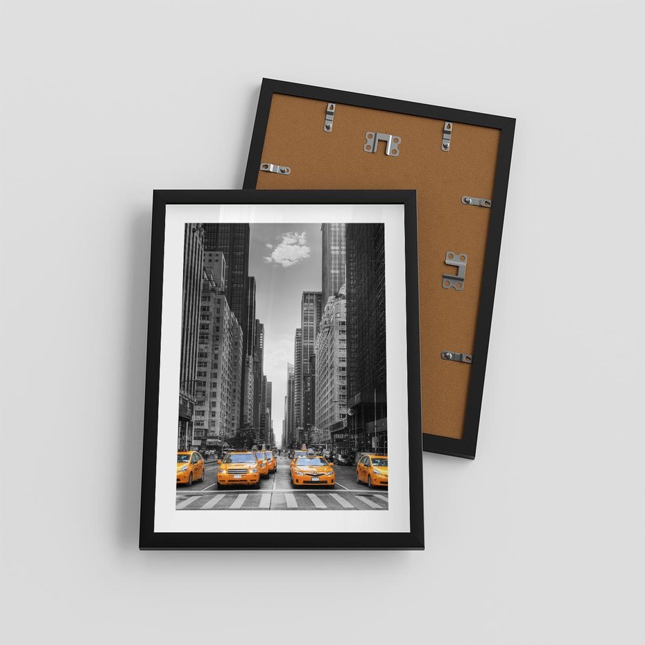Plakat w ramie 30x40 - Wibracje Nowego Jorku - miasto, Nowy Jork - rama czarna