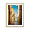 Plakat w ramie 50x70 - Perspektywa magicznej uliczki - uliczka, perspektywa - rama drewno