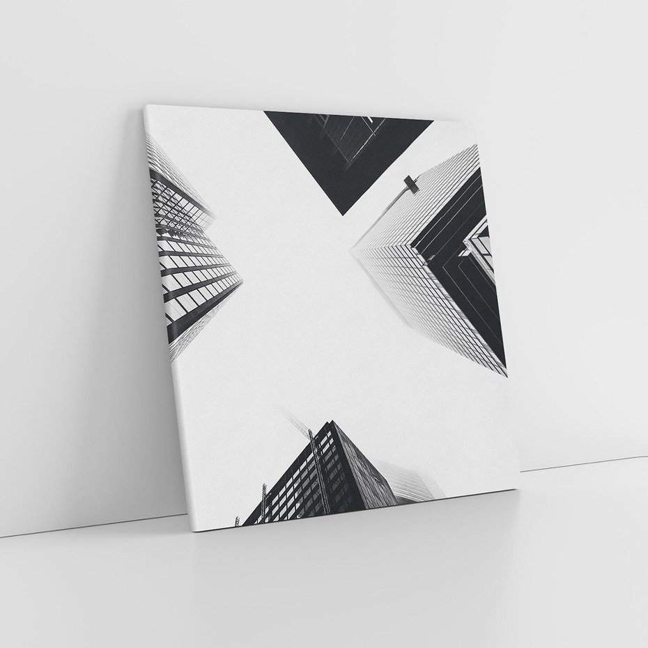 Obraz na płótnie 60x60 - Nowoczesna Dynamika - perspektywa, wieżowce