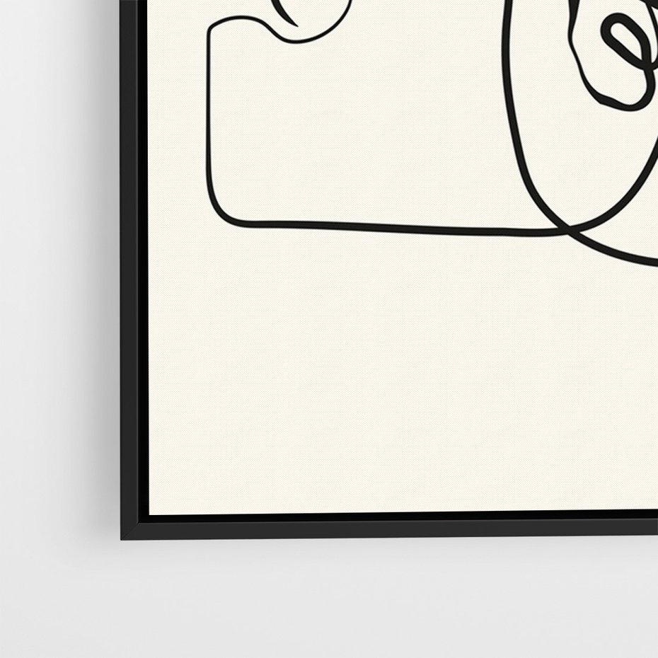 Obraz w ramie 50x70 - Trzy Kobiety - 3 kobiety, antyczny posag - rama czarna