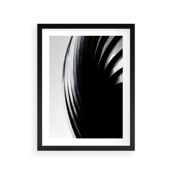 Plakat w ramie 30x40 - Awangarda w Kontraście - architektura, nowoczesne formy - rama czarna