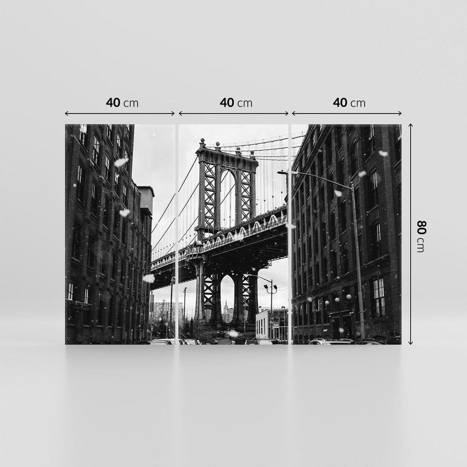 Obraz na płótnie 120x80 - Ikona Miasta - Nowy Jork, most