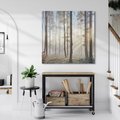 Obraz na płótnie 40x40 - Magiczne zaklęcie: Las pełen drzew - las, drzewa