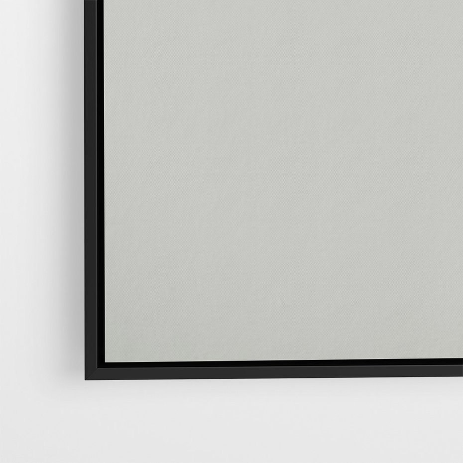 Obraz w ramie 50x70 - Zieleń i Subtelność - kaktusy, liście - rama czarna