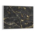 Obraz w ramie 120x80 - Egzotyczny Blask - marmur, złoto - rama biała