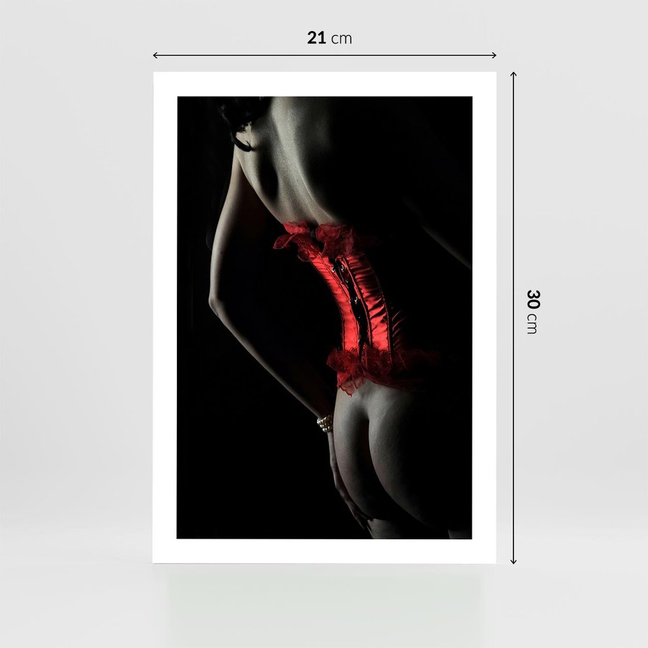 Plakat bez ramy 21x30 - Piękno i Siła - akt, kobieta