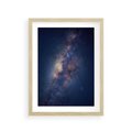 Plakat w ramie 30x40 - Wśród Gwiazd - rozgwieżdzone niebo, droga mleczna - rama drewno