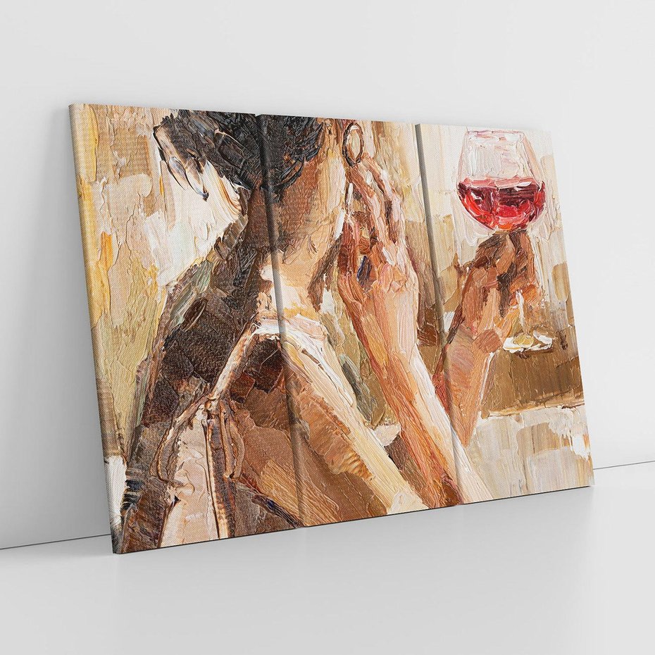 Obraz na płótnie 120x80 - Wibracje - portret, kobieta