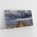 Obraz na płótnie 140x70 - Burzowe emocje - sztorm, morze