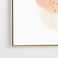 Obraz w ramie 70x100 - Migotliwe Kształty i Plamy - abstrakcyjne akwarelowe plamy, minimalizm - rama drewno