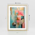 Plakat w ramie 30x40 - Abstrakcyjny Bałagan - abstrakcja, obraz olejny - rama drewno