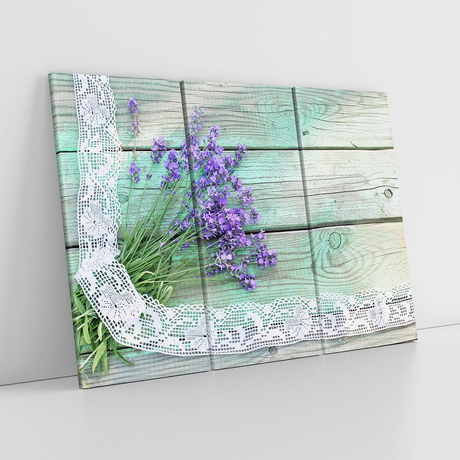 Obraz na płótnie 120x80 - Romantyczna lawenda - lawenda, kwiaty