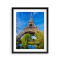 Plakat w ramie 40x50 - Wieża Eiffla w Paryżu - Eiffla, Paryż - rama czarna