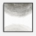 Obraz w ramie 50x50 - Impresje Energii - rozmyte cienie, abstrakcja - rama czarna