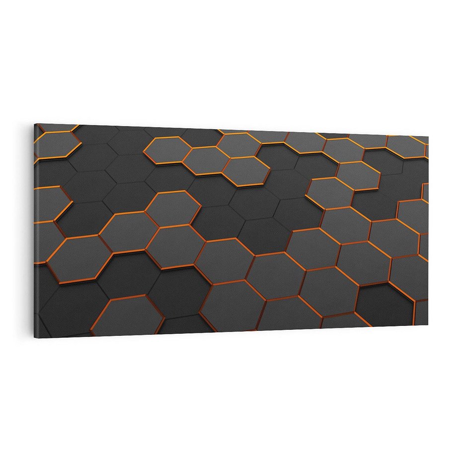 Obraz na płótnie 100x50 - Trójwymiarowa abstrakcja - 3D, abstrakcja