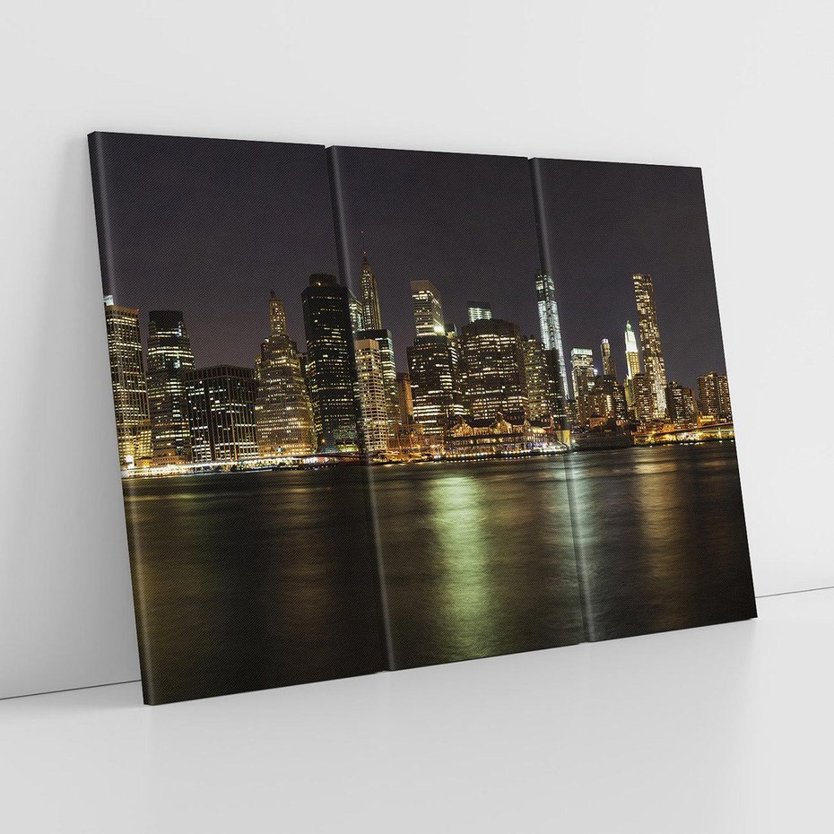 Obraz na płótnie 120x80 - Nowy Jork nocą - New York, Nowy