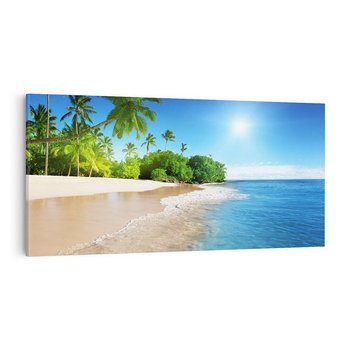 Obraz na płótnie 120x60 - Rajskie plaże Karaibów - Karaiby, plaża