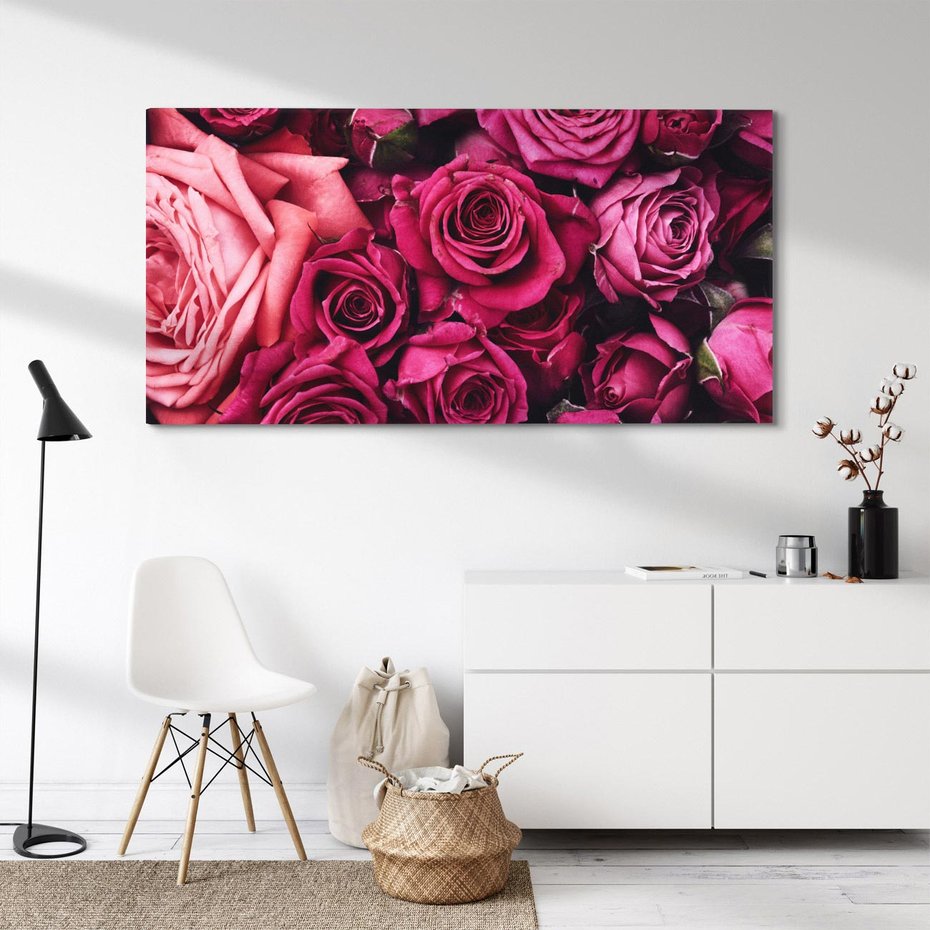 Obraz na płótnie 120x60 - Róże - piękno kwiatów - róże, kwiaty