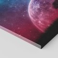 Obraz na płótnie 120x80 - Tajemnicza obecność kosmosu - księżyc, kosmos