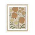 Plakat w ramie 40x50 - Uspokojenie Wśród Roślin - nowoczesny plakat, roślinność - rama drewno