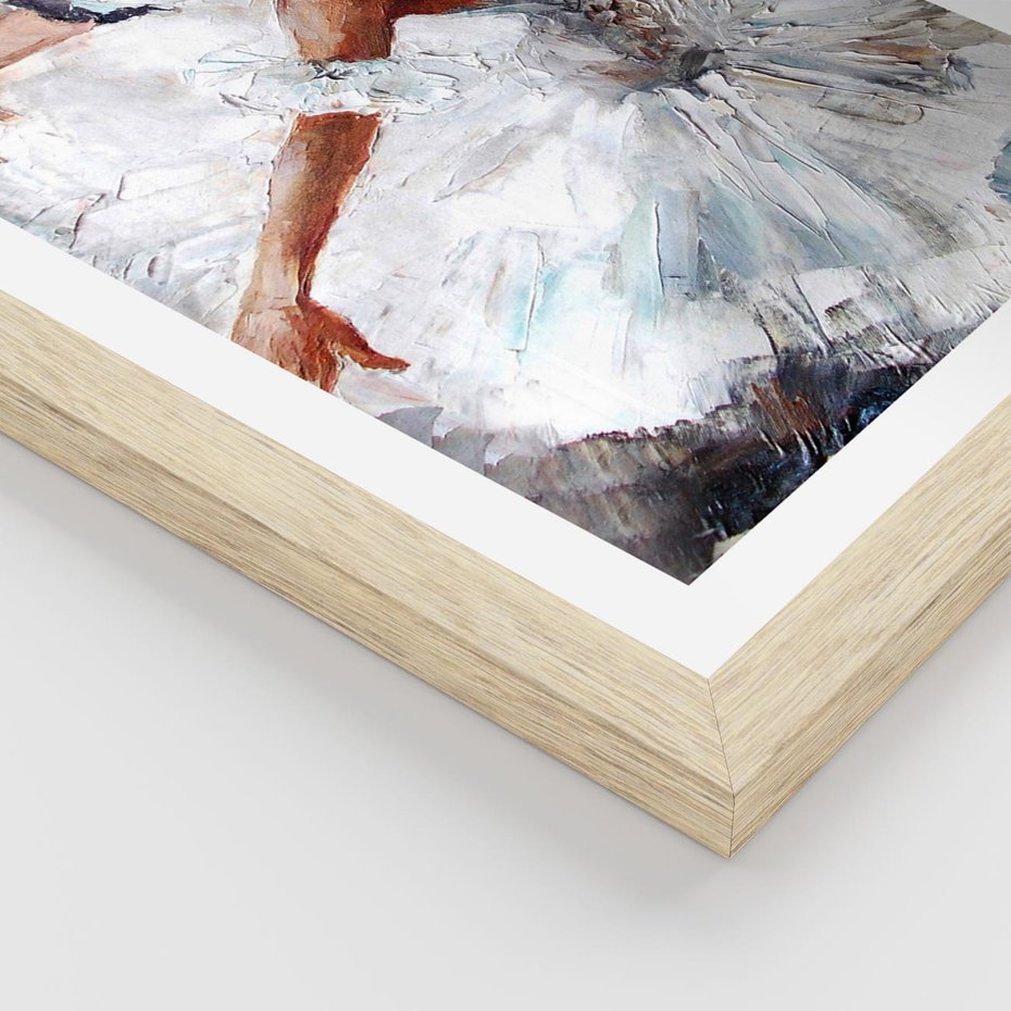 Plakat w ramie 30x40 - Baletowa Sztuka - balet, sztuka - rama drewno