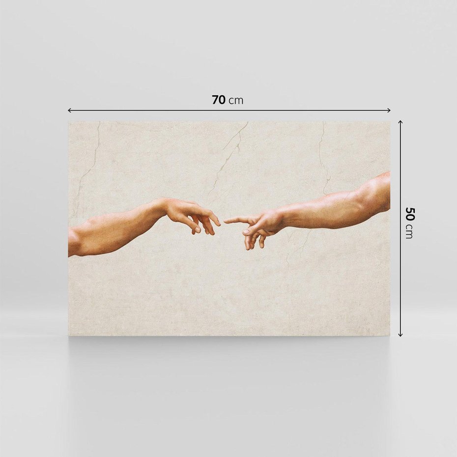 Obraz na płótnie 70x50 - Antyczna Twórczość - inspiracja, Michał Anioł