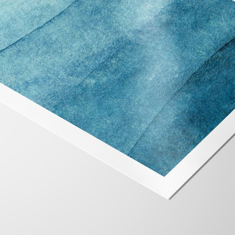 Plakat bez ramy 30x40 - Kolorowe fale akwareli - akwarela, fale