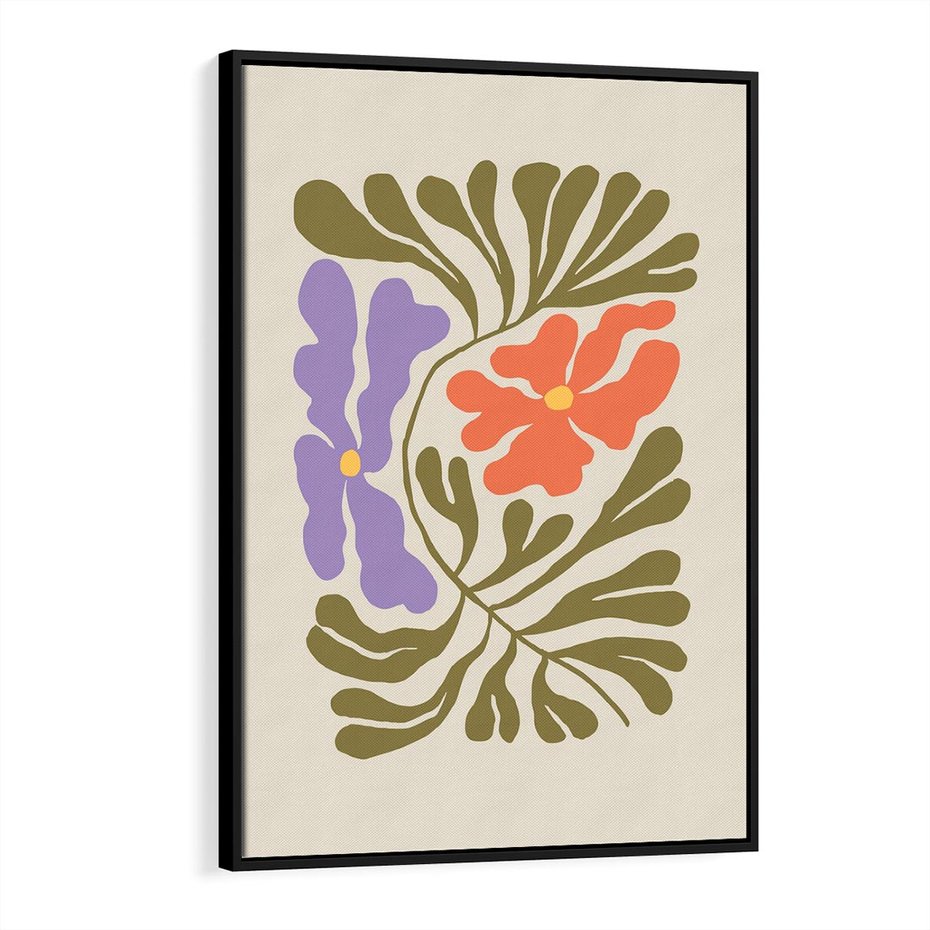 Obraz w ramie 70x100 - Bezgraniczne Impresje - kwiaty, abstrakcja - rama czarna
