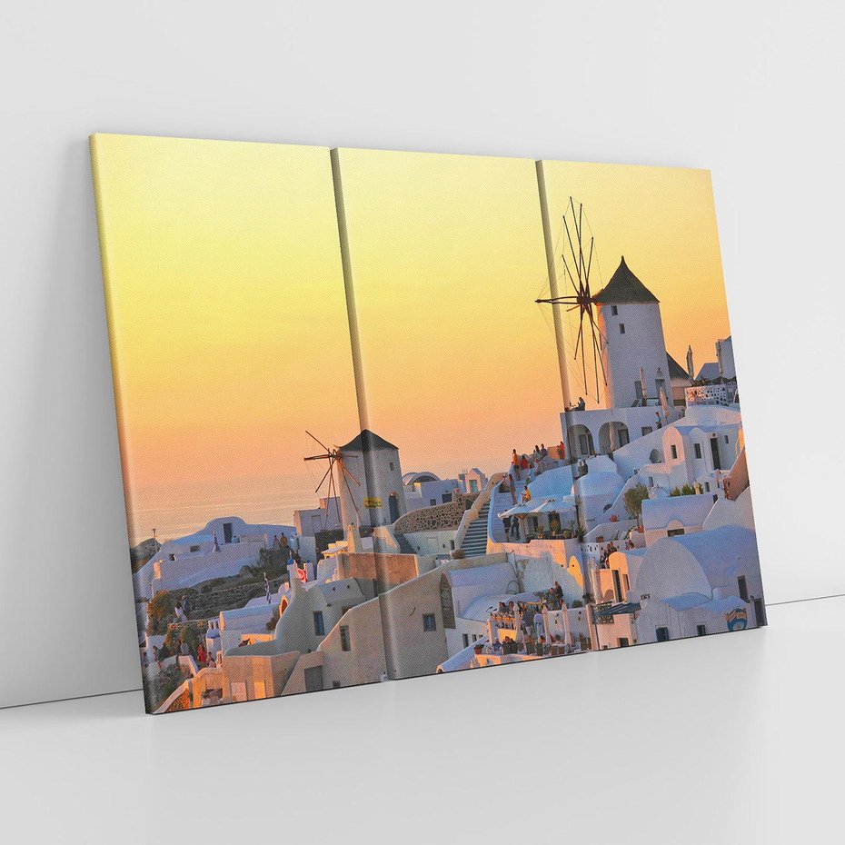 Obraz na płótnie 120x80 - magia greckiej wyspy - Grecja, Santorini