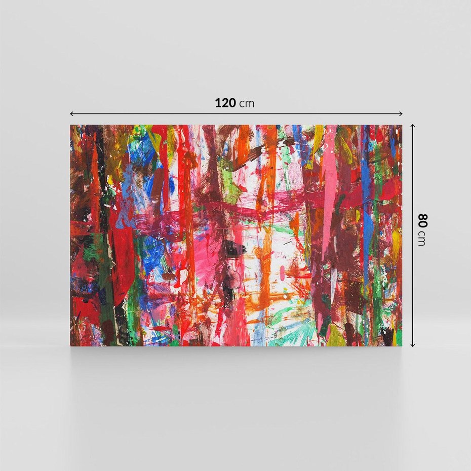 Obraz na płótnie 120x80 - Abstrakcja: wyraz emocji - abstrakcja