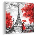 Obraz w ramie 50x50 - Paryż Wieża - Paryż, Wieża - rama biała