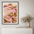 Plakat bez ramy 30x40 - Przyjemność w Naturze - złote, liście