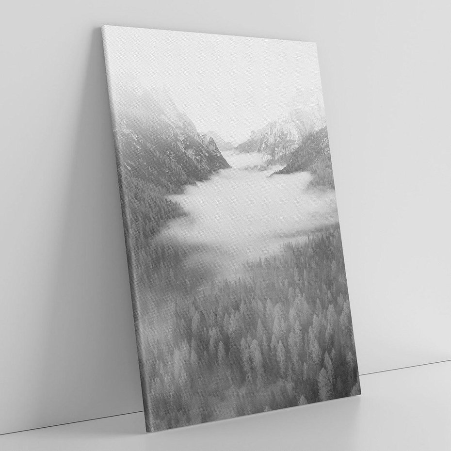 Obraz na płótnie 70x100 - Szare Góry - zamglony krajobraz, las