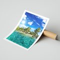 Plakat bez ramy 30x40 - Rajskie wakacje na plaży - plaża, wakacje
