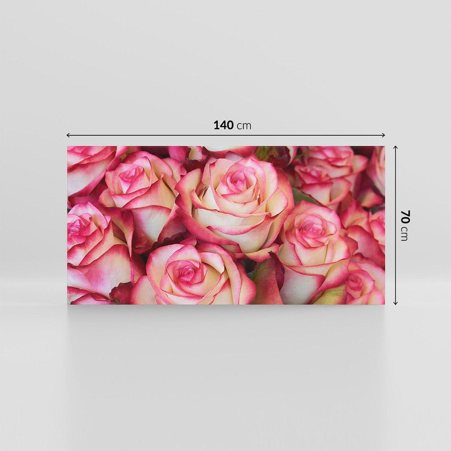 Obraz na płótnie 140x70 - Różany urok - kwiaty, róże