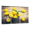 Obraz na płótnie 120x80 - Ożywczy koszyk - cytryny, koszyk