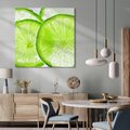 Obraz na płótnie 80x80 - Soczyste limonki - limonki, owoce
