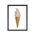 Plakat w ramie 30x40 - Rozkoszna Chłodząca Radość - lody, lód - rama czarna