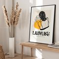 Plakat bez ramy 30x40 - Kobiecość w Literach - grafika, nowoczesność