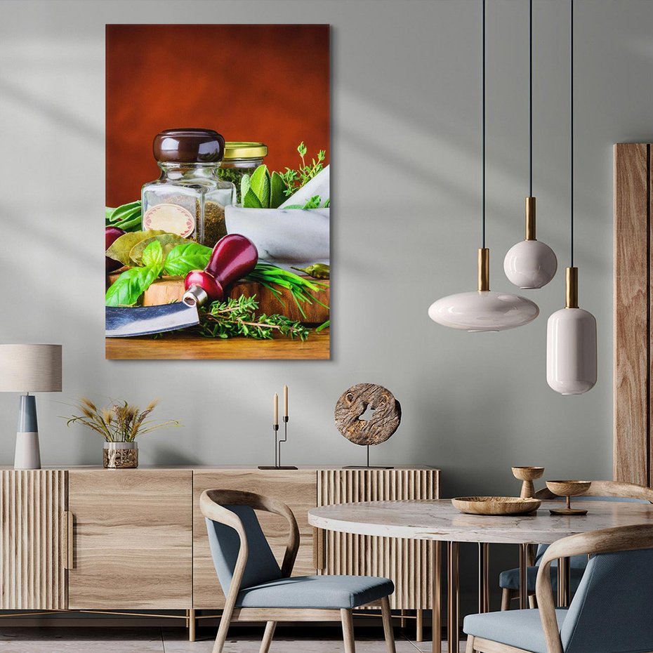 Obraz na płótnie 80x120 - Kulinarna przygoda - do kuchni, przyprawy